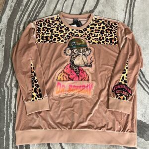 Death Row Records "Dr. Bombay" Velour Crewneck Sweatshirt